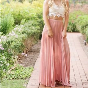 Light Pink Maxi Skirt